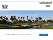 Tablet Screenshot of golfccmiami.com